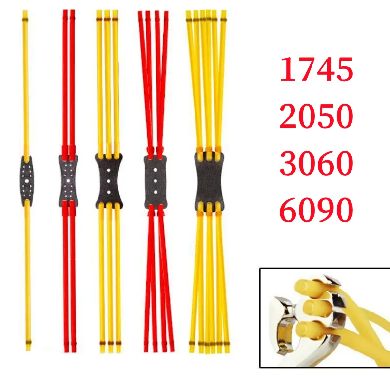 100% Новая Мощная Рогатка для стрельбы из натурального латекса Резиновая лента