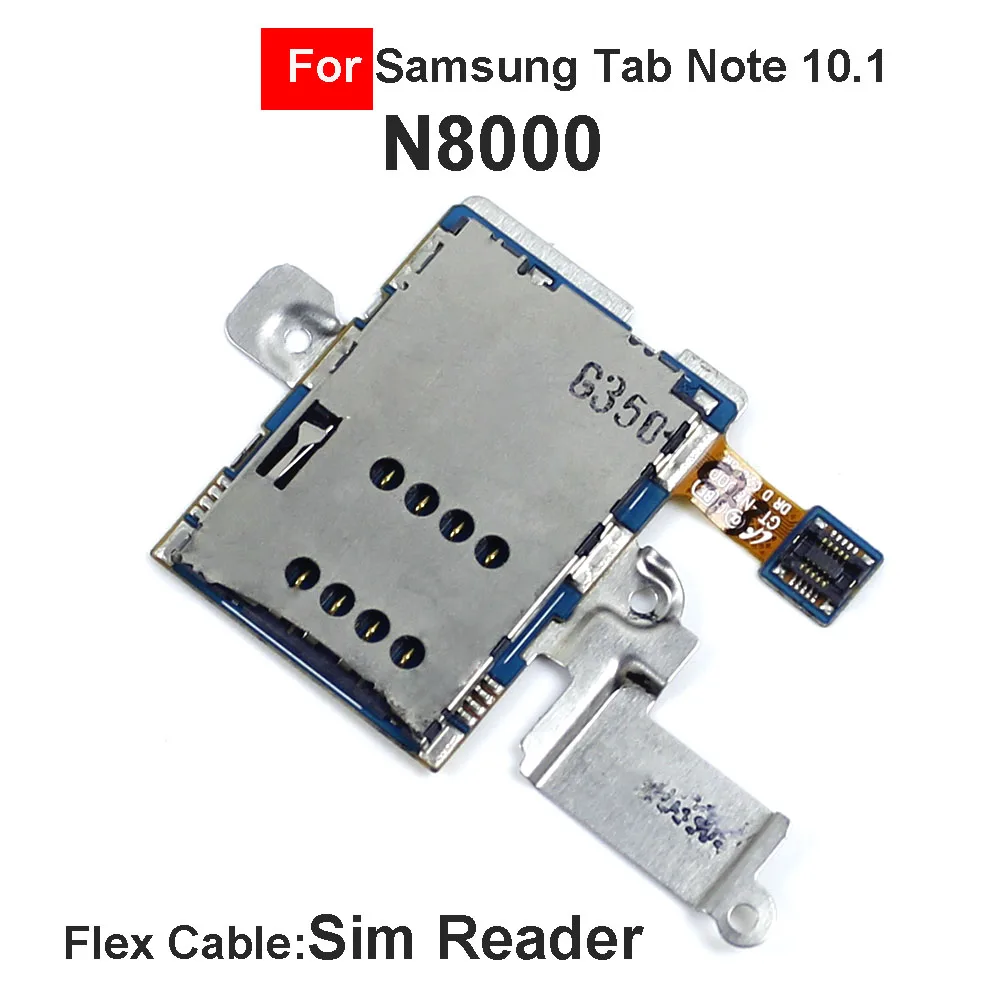 

Держатель SIM-карты, слот лотка для SIM-карты, гибкий кабель для Samsung Galaxy Note 10,1 N8000 GT-N8000