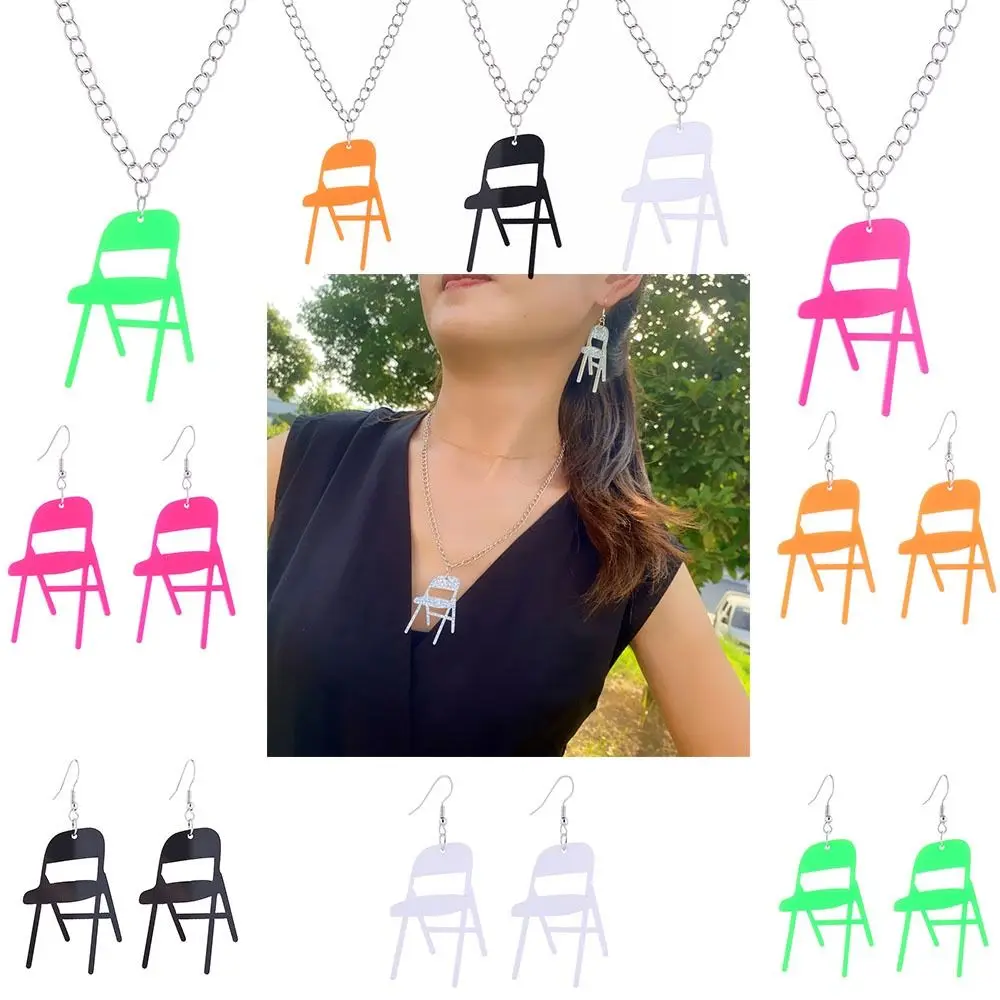 Earrings Necklace Express Solidarity Unique Alabama Brawl Chair Necklace Symbolize Equality Lightweight