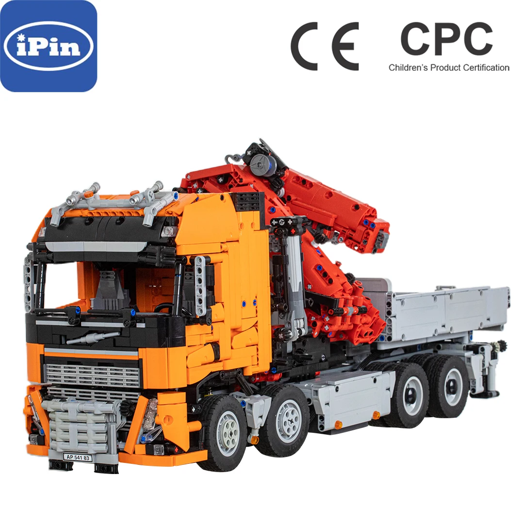 

Moc-118230 High-tech Volvo FH16 750-version, строительные блоки с большими костяшками, стрела-журавль, игрушки для детей, подарки на день рождения