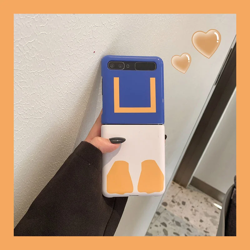 

For samsung zflip mobile phone case for F7100 creative new for galaxy zflip 3 folding screen 5g anti falling protective case