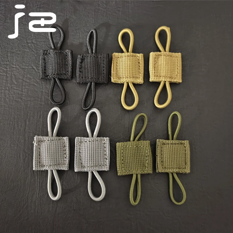 

New Outdoor Tactical Binding Fixer Rope Weaving Leather Buckle Backpack Accessories