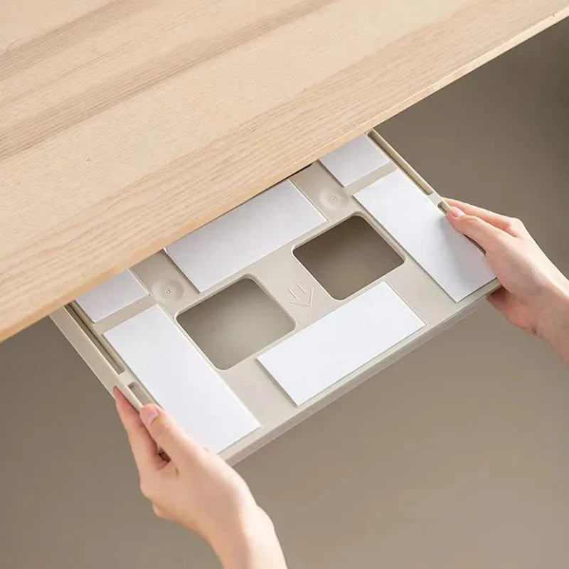 Липкая настольная коробка для хранения держатель ручек скрытая отделочная лоток