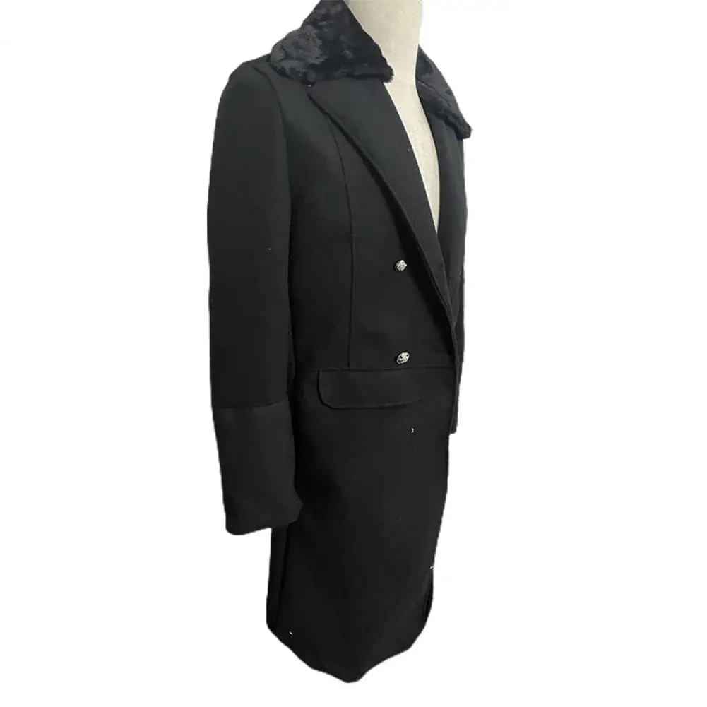 

Стильный мужской облегающий плащ в британском стиле, мужской Тренч с отложным воротником, ветровка на пуговицах