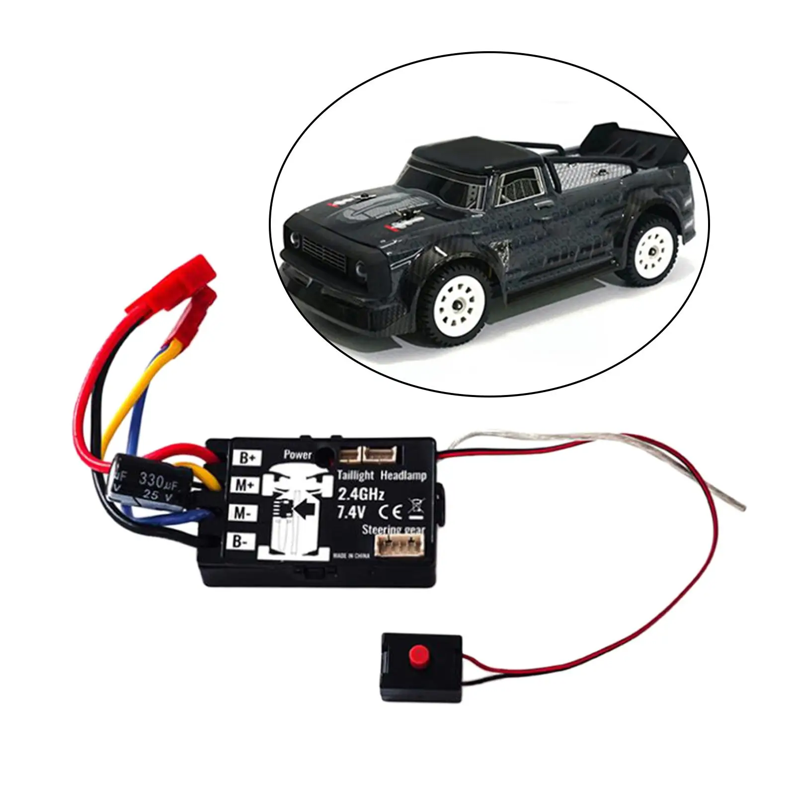 

2.4GHz 7.4V RC Brushless Motor Electric Speed Controller Upgrade for SG-1603 Trucks RC Car 1/16 DIY Modified