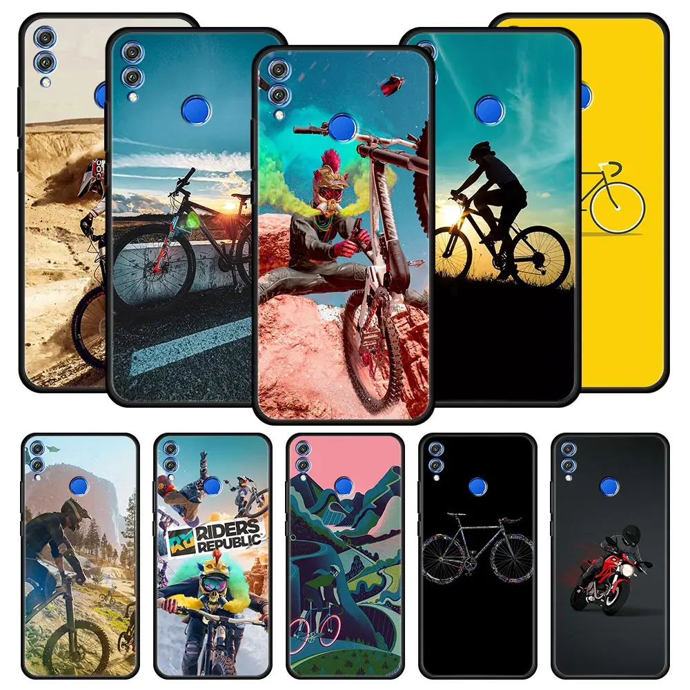 

BIKE CYCLING Extreme Sport Phone Case For Honor 50 20 Pro 20i 10i 10 9 Lite 8X 8A 7A 7X Huawei Y6p Y9s Y7a Y6 Y7 Y9 2019 Cover