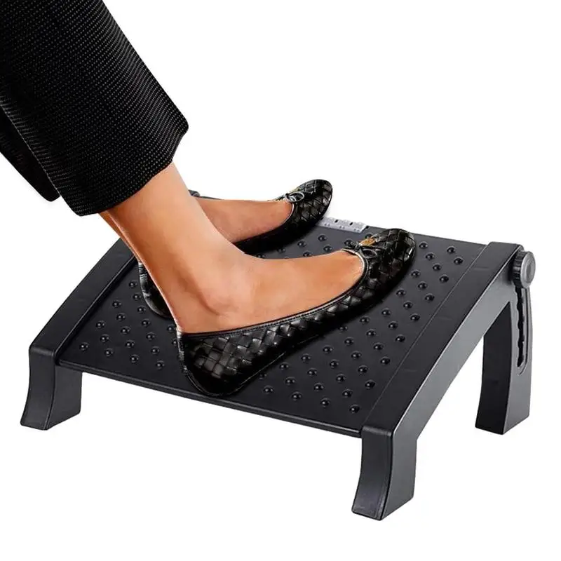 

Desk Footrest Under Desk Footrest Step Stool Stable Structure Foot Support Discomfort Relief Easy To Clean For Car Train