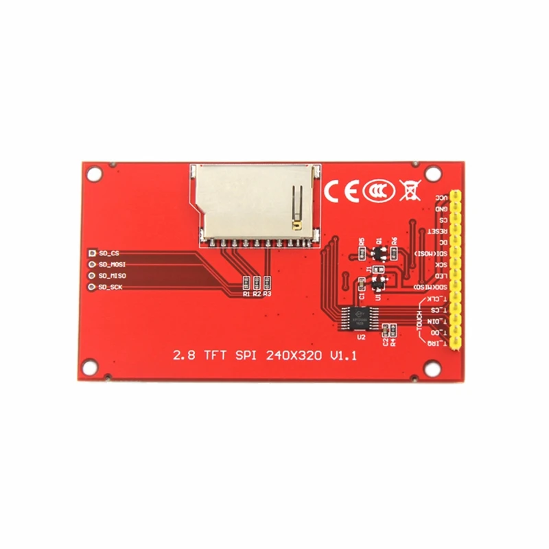 

MOOL 2,8 дюймовый 240x320 SPI серийный TFT ЖК-модуль экран без нажатия панель драйвера IC ILI9341 для MCU