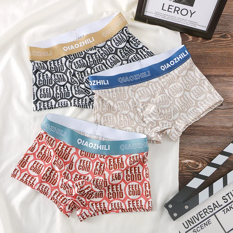Men's Panties Boxers Men Set Cotton Soft Men's Shorts Breathable Underwear Men Men Underpants Underwear Boxer Male Sexy Style