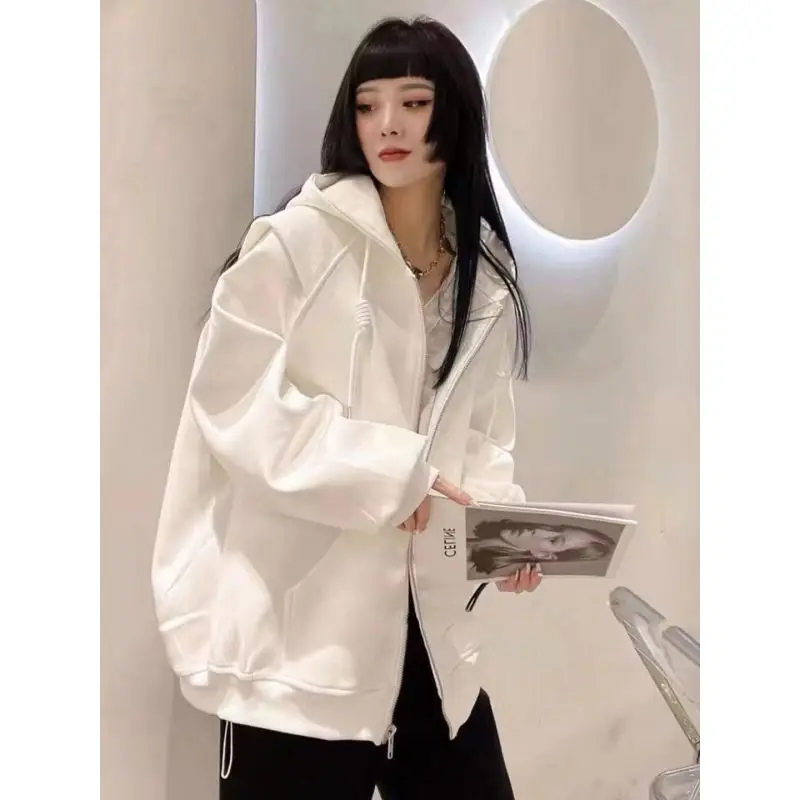 

Deeptown Oversize Autumn Winter Jacket Women Korean Fashion Streetwear Warm Black White Jackets Female Gothic Loose Vintage Coat
