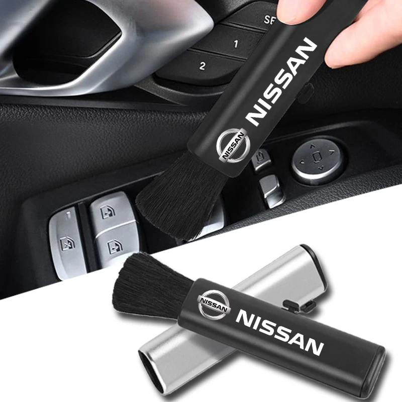 Щетка для очистки салона автомобиля от пыли, щетка с выдвижной ручкой, автомобильные товары для Nissan Qashqai X J10 J11 Trail Tiida Teana Juke Almera