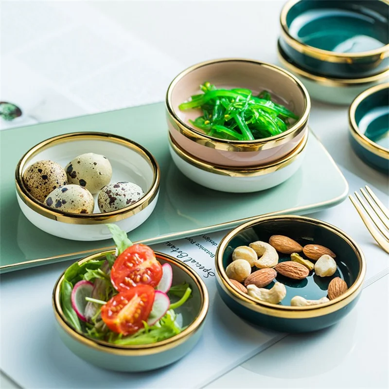 

Creative Sauce Dish Nordic Ceramic Plate Seasoning Soy Sauce Bowl Vinegar Ketchup Dishes Decoration Home Tableware 1pc