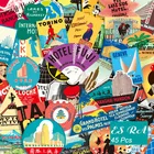 Набор наклеек для гитары, водонепроницаемых, 45 шт.компл., ретро-наклейки г.