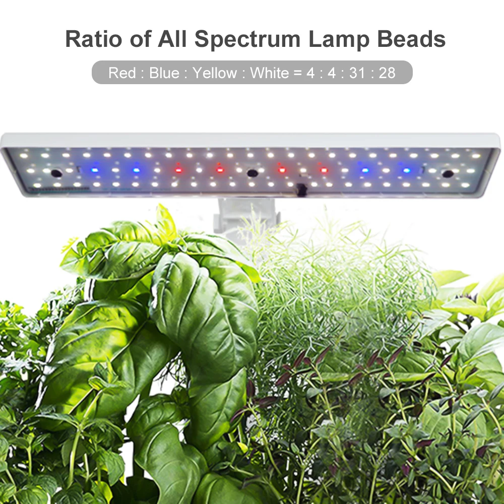 

LED Grow Light Hydroponics Growing System Indoor Herb Garden Kit Grow Lamp For Greenhouse Plant Growth Lighting 15W Water Tank