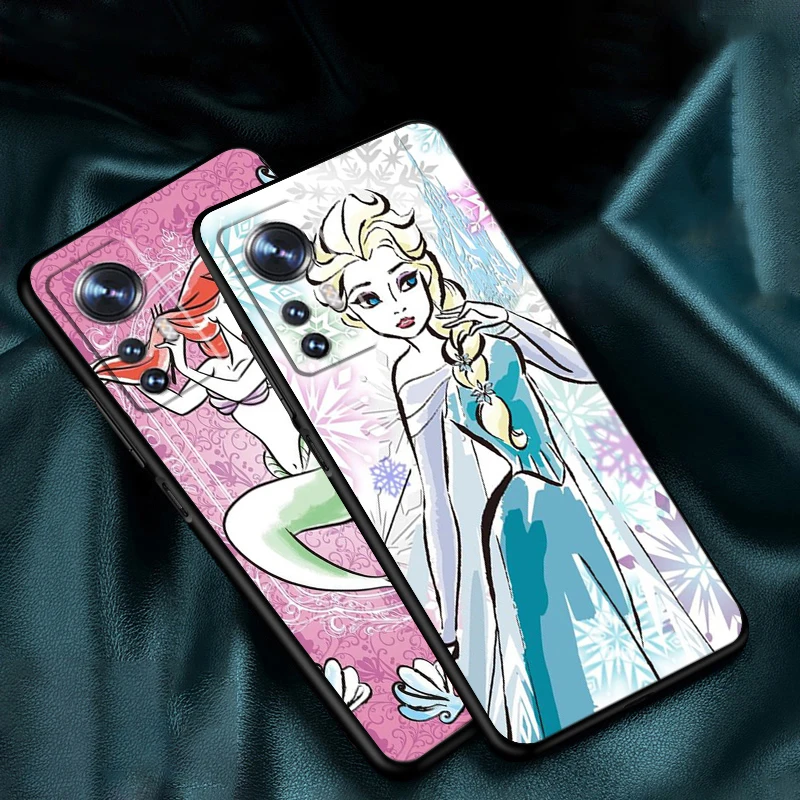 Мягкий силиконовый черный чехол для телефона Xiaomi Mi 13 12 11 10 11T 10T 9T 9 8 Note Ultra Pro Lite