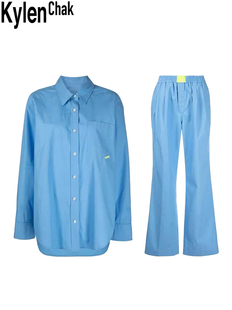 

Boyfriend Oversize Shirt Cotton Classic Loose Casual Long Sleeve Top 2022 Summer Women's Clothing Streetwear Blue/Pink/Green