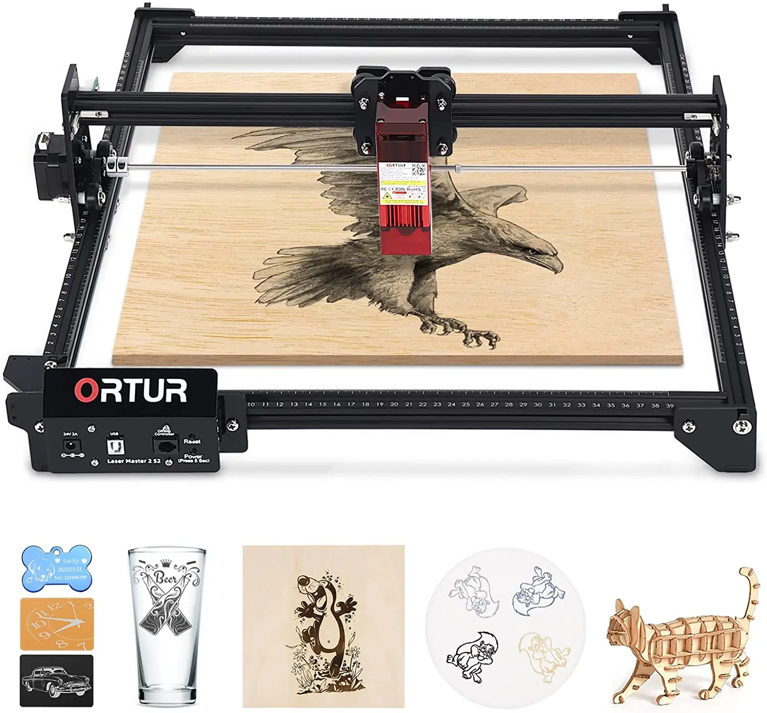 

Ortur LM2S2 Mini Laser Engrave Machine Powerful Desktop 20W Cutting Engraving Tool for Customised Gift Acrylic Woodwork DIY CNC