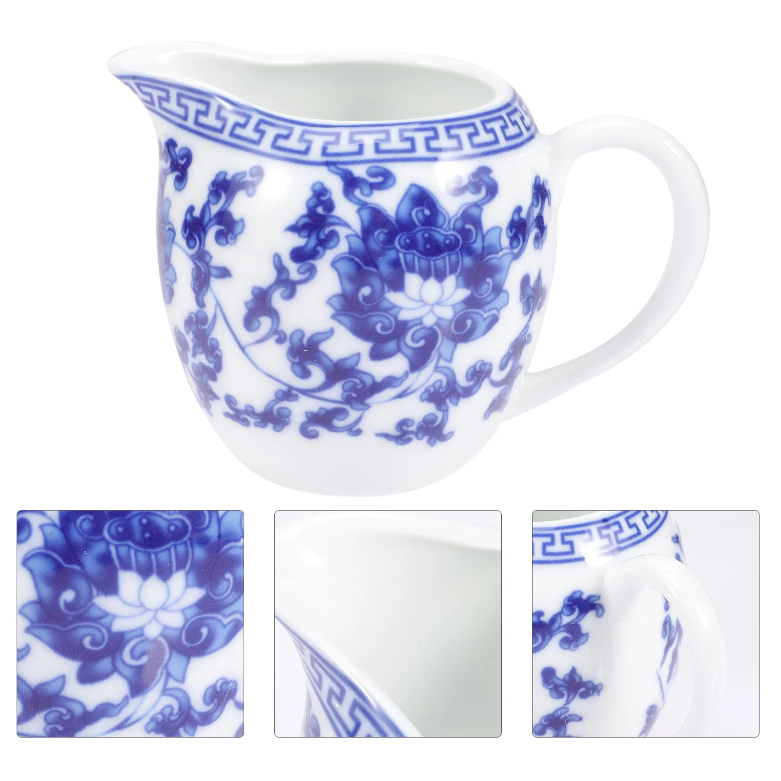 

Salad Dressing Dispenser Chinese Creamer Pourer Condiment Containers Sauce Sugar Bowl Ceramic Boat