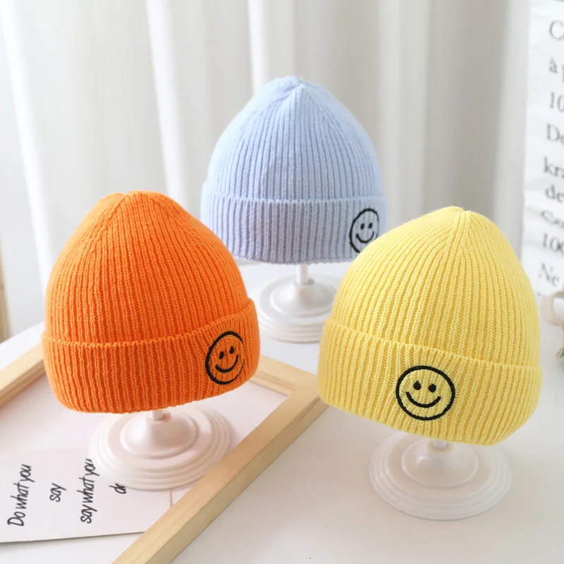 

Children Soft Wool Cap Baby Beanies Autumn Winter Warm Toddler Knitted Hat for Boys Girls Kids Cute Bonnet 2023 Accessories