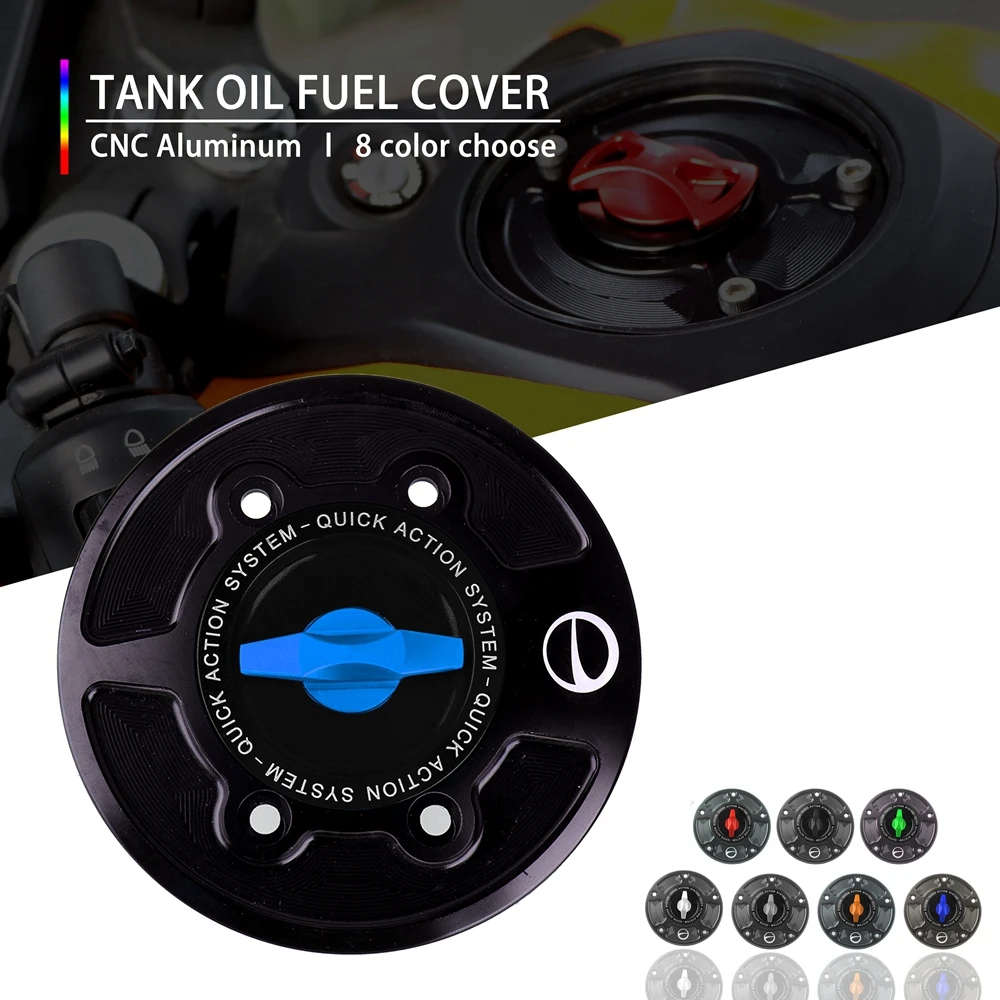 CNC Racing Aluminum Motorcycle Fuel Tank Cap Gas Cap Cover Quickly Release Keyless for BMW R NINE T Scrambler R9T HP2 SPORT