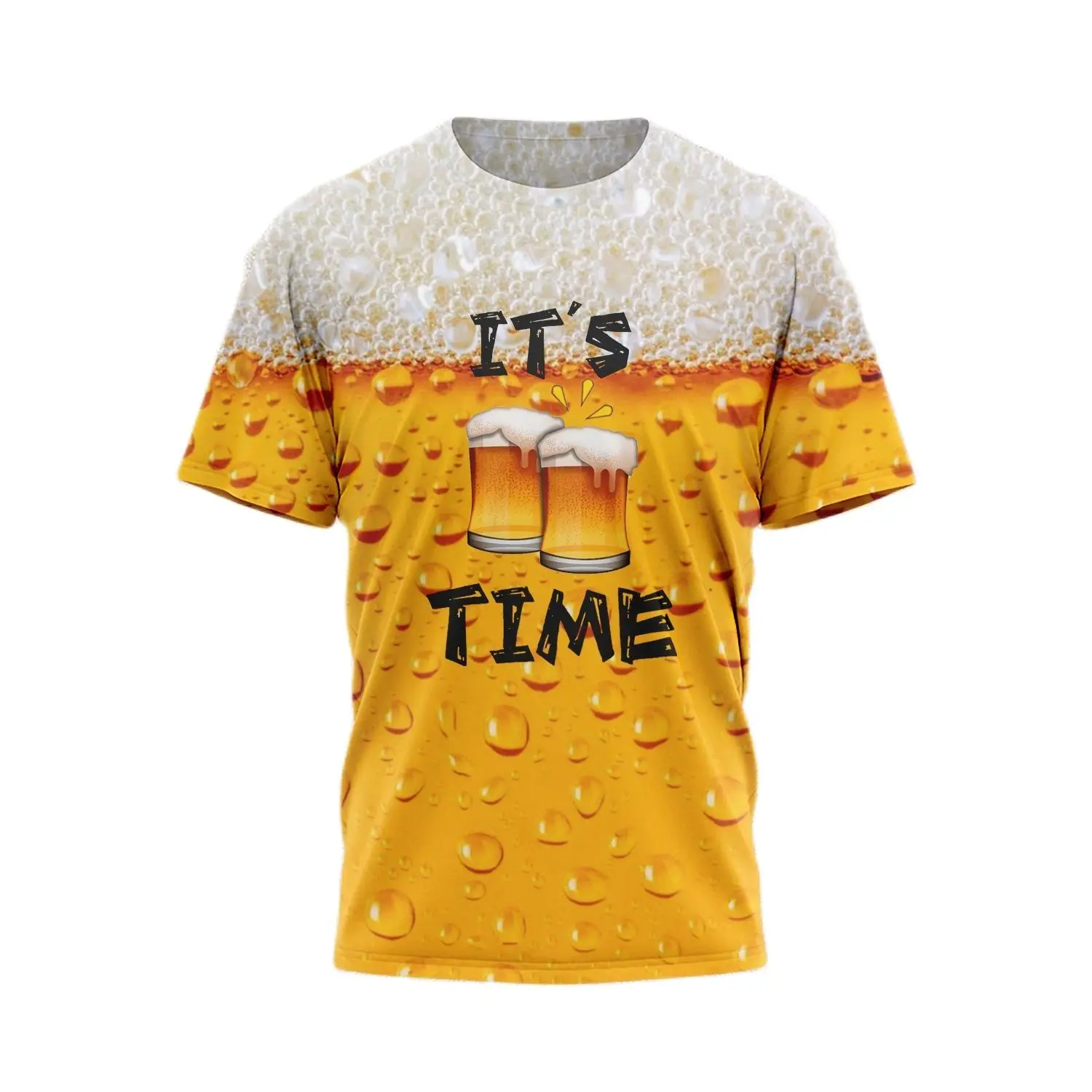 T Shirt For Men 3D Print Beer Graphic t shirts Women Men Funny Novelty T-shirt Short Sleeve Tops Unisex Outfit Clothing