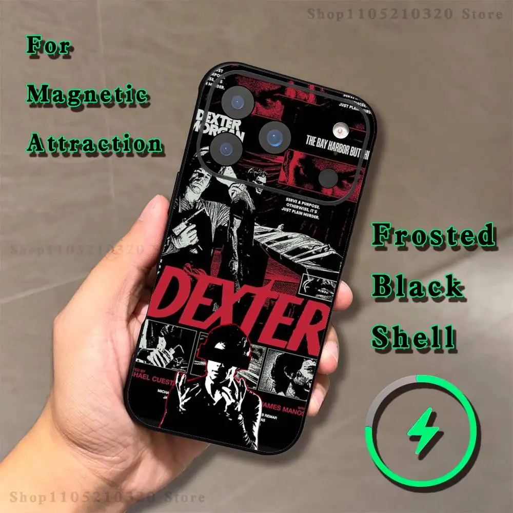 Фото Чехол для телефона Movie D-Dexter Morgan для iPhone 17,16,15,14,13,12,11,Plus,Pro,Max Mini с магнитной беспроводной зарядкой Magsafe №4