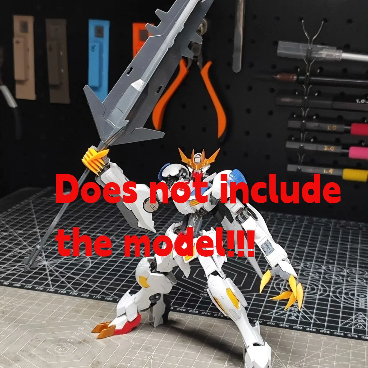Фото HG 1/144 Barbatos Lupus Rex: Скульптурные руки, нестандартные детали, аксессуары для моделей, запасные части. №3