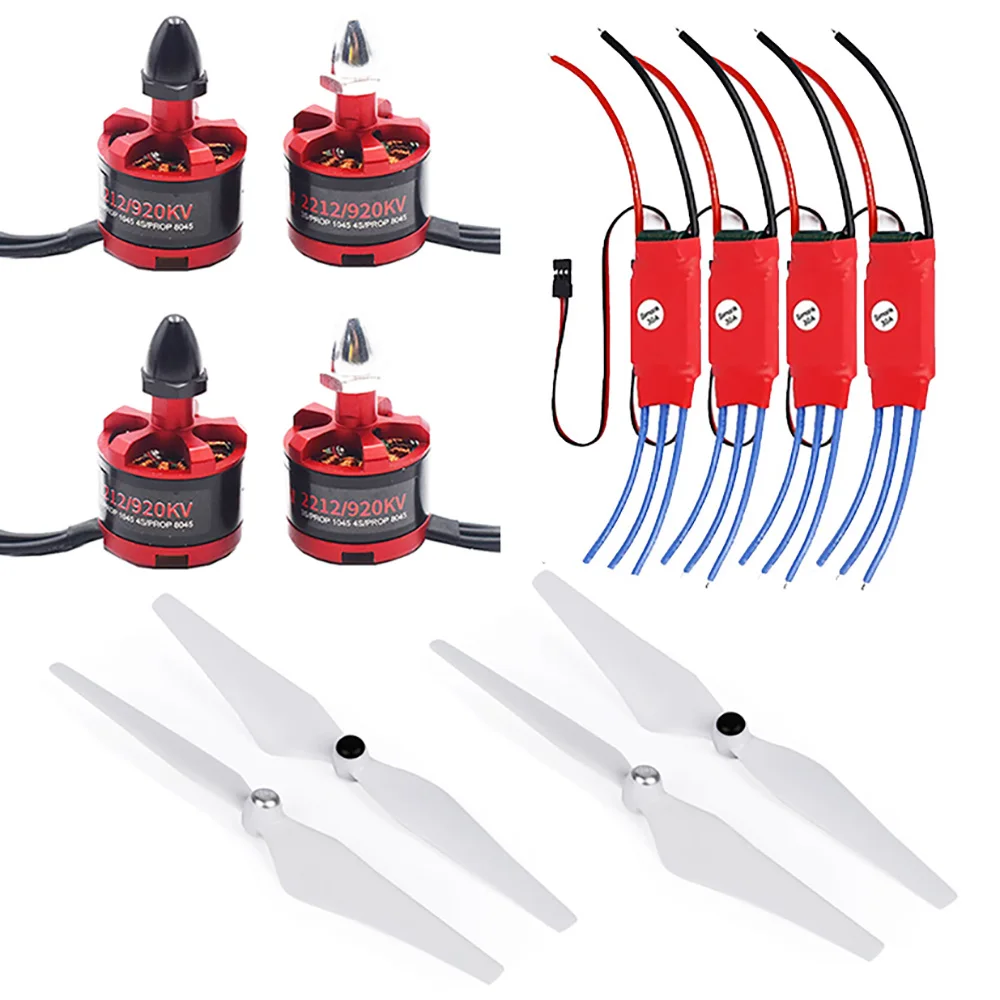 Новый бесщеточный двигатель 2212 920KV CW CCW + 30A Simonk ESC W/ 5V 2A BEC + 9450 Пропеллер для многовинтового летательного аппарата F450 F550