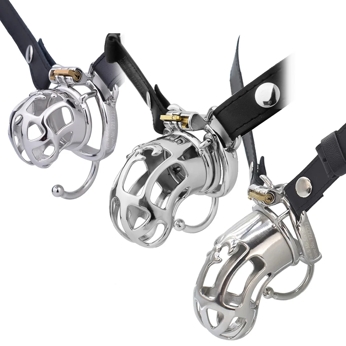 Маленький/средний/большой Мужской Пояс верности клетка на член металлический