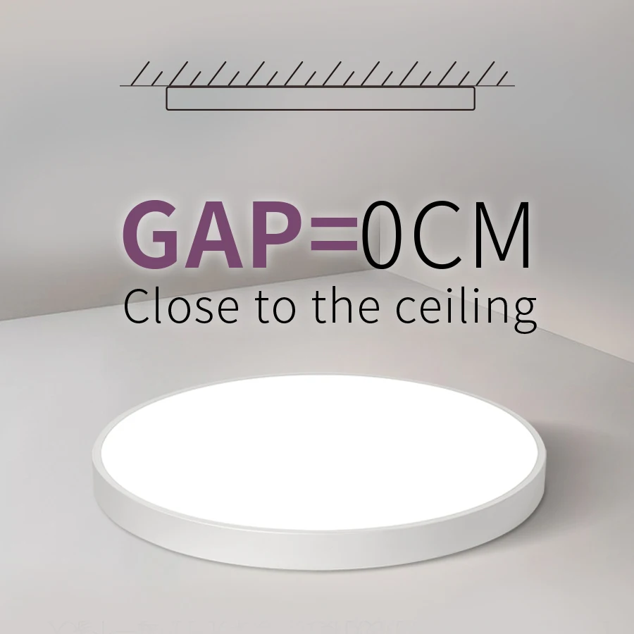 $29.09 0.9inch Ultra-thin LED Ceiling Lamp Large Panel Light Ultra Thin Lighting Fixture Led Ceiling Light Living Room Bedroom Kitchen