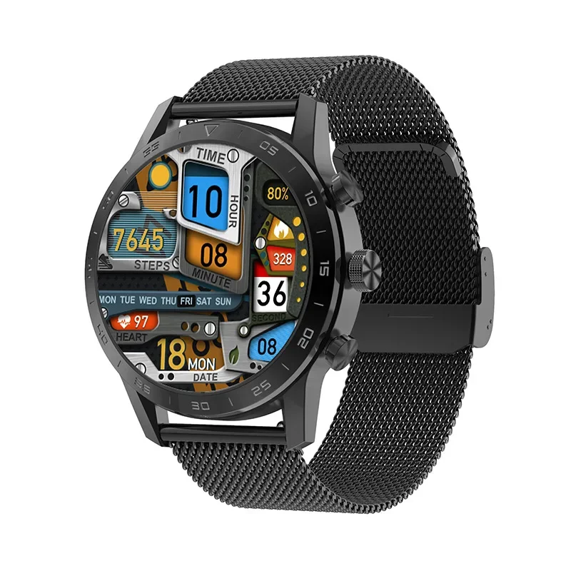 

DT70 smartwatch round screen Bluetooth call heart rate blood pressure sleep monitoring information weather and exercise steps