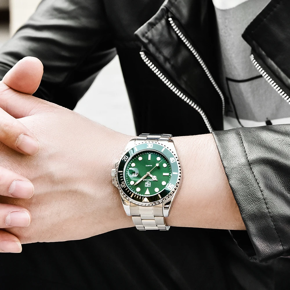 

BENYAR Luxury Business Men Quartz Wristwatch Top Brand Stainless Steel Fashion Clock 30ATM Waterproof Diver Watch reloj hombre