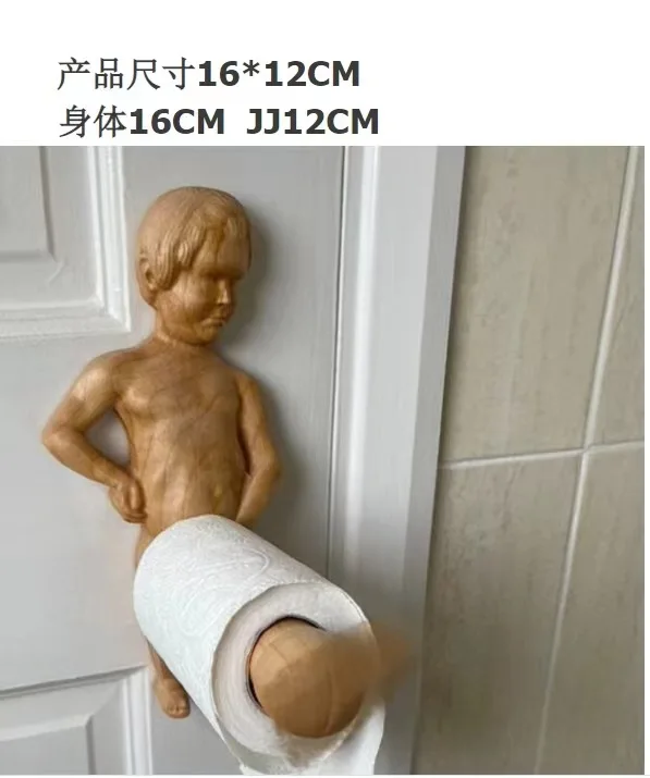 

Деревянный держатель для туалетной бумаги, забавная деревянная подвеска для ванной