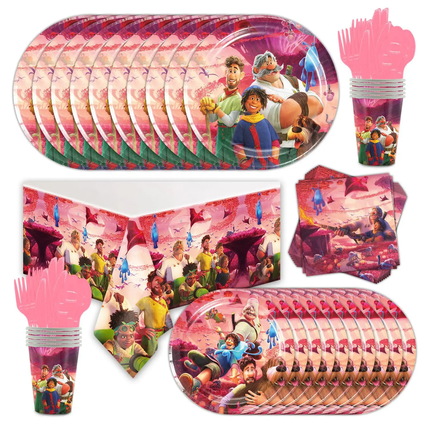 

Disney Strange World Clade Theme Kid Birthday Party Decoration Paper Tableware Baby Shower Cup Plate Gift Bag Backdrops Supplies