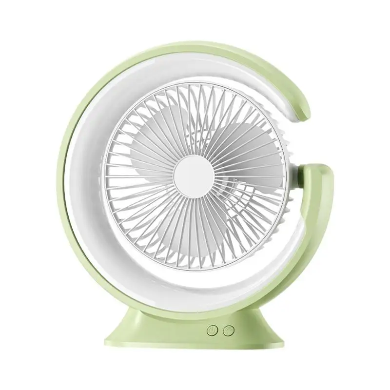 

Desktop Fan Table Small Cooling Desk Fan With 3 Lighting Modes Quiet Operation 3 Speeds Strong Wind Adjustment Mini Fan For Rv