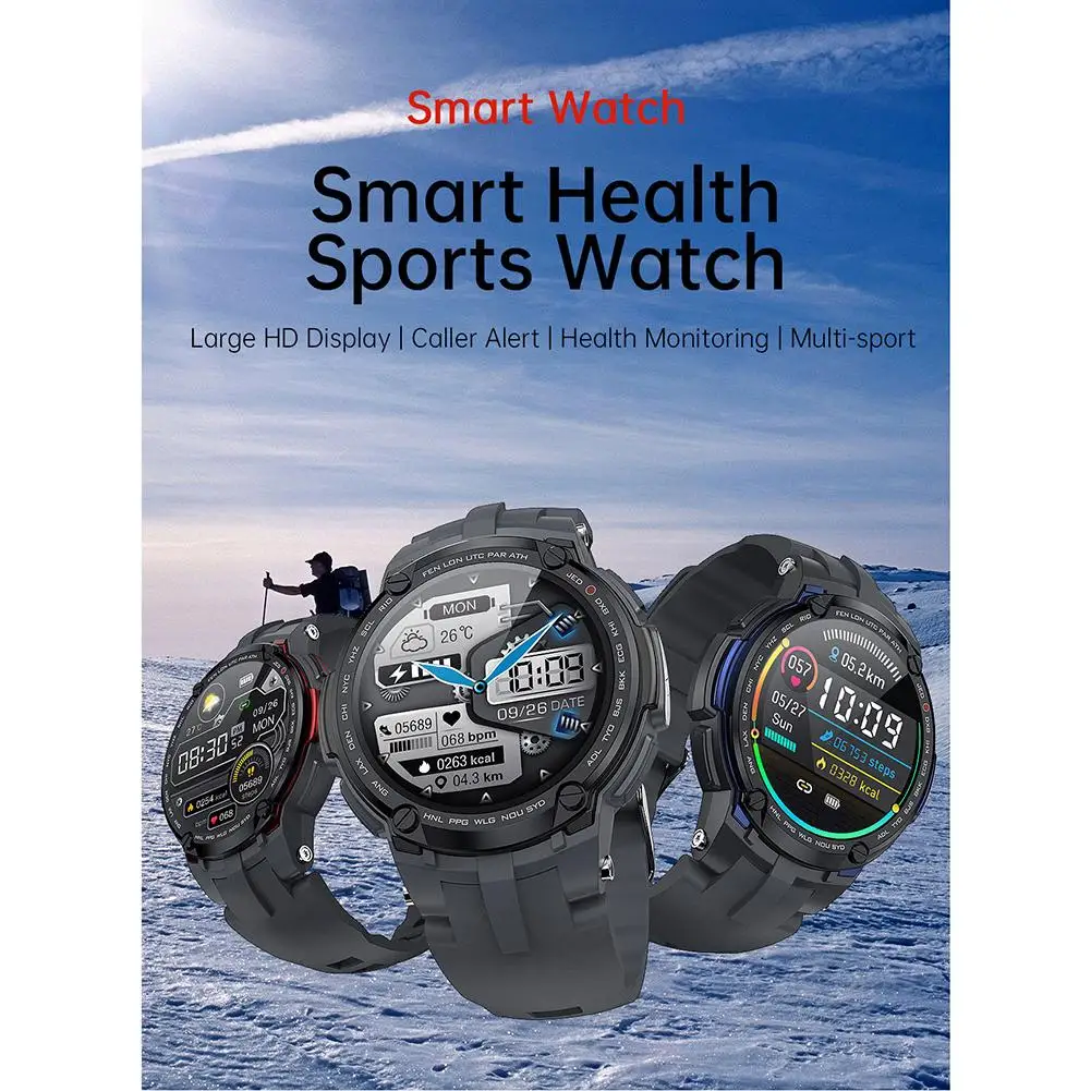 

V6 Smart Watch Touch Screen Ecg Blood Oxygen Heart Rate Health Monitor Outdoor Sports Fitness Waterproof Bluetooth Smartwatch