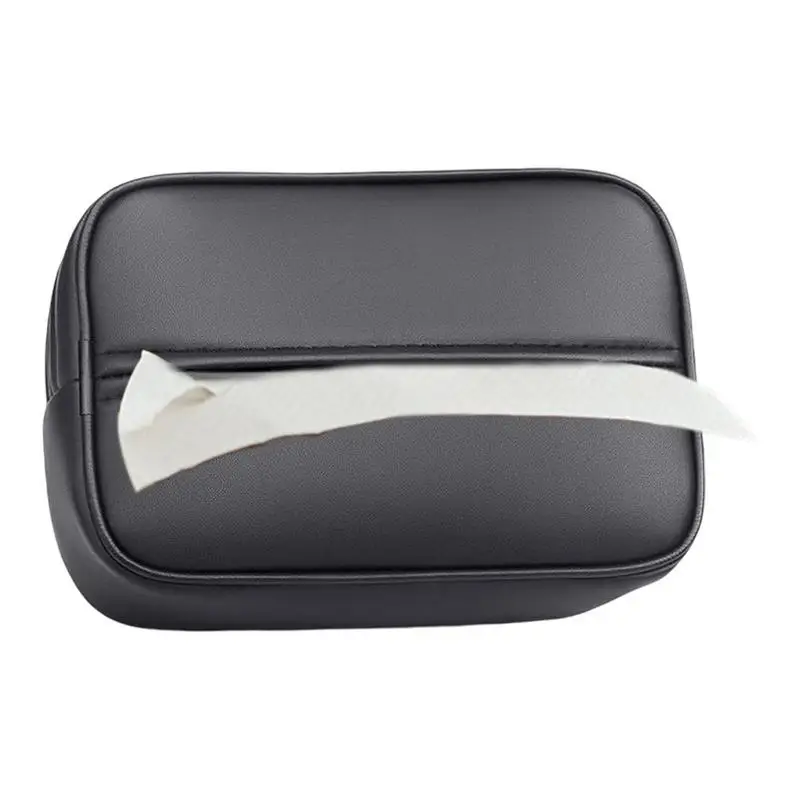 

PU Leather Automobile Tissue Dispenser Holder Car Tissue Box Travel Napkin Storage Organizer For Car Backseat Armrest Sun Visor