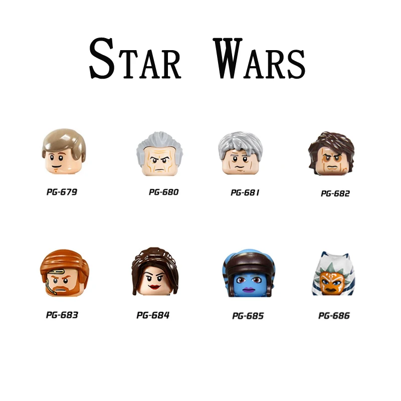 

Star Wars Building Blocks PG8034 Hansoro PG682 PG685 Brick Figure Figurines Children's educational toys PG683