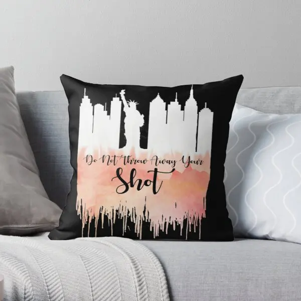 

Hamilton My Shot Printing Throw Pillow Cover Fashion Throw Sofa Decorative Comfort Square Case Cushion Pillows not include