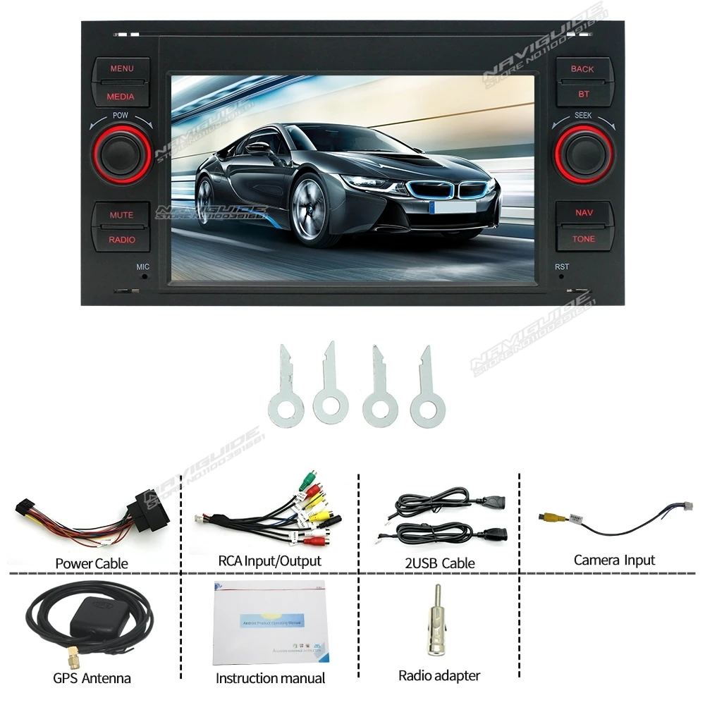 Автомагнитола для Dodge Jeep Wrangler 2006-2016 Multimeida 7 дюймов Android 13 GPS RDS BT без DVD-плеера