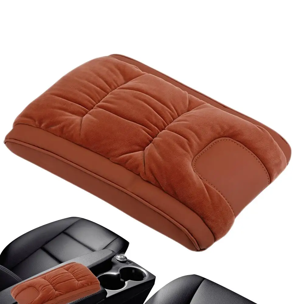 

Чехол на подлокотник для автомобиля, чехол на подлокотник, фланелевая накладка, чехол на подлокотник, толстый чехол для автомобильной консоли, нескользящий, мягкий для центральной консоли автомобиля