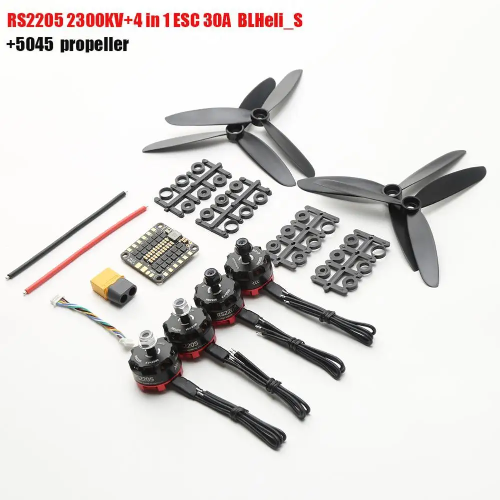Rs2205 2205 2300kv CwCcw Brushless Motor With Littlebee 4In1 30a Esc Blhelis Esc For Fpv Rc Qav250 X210 Racing Drone Multicopter