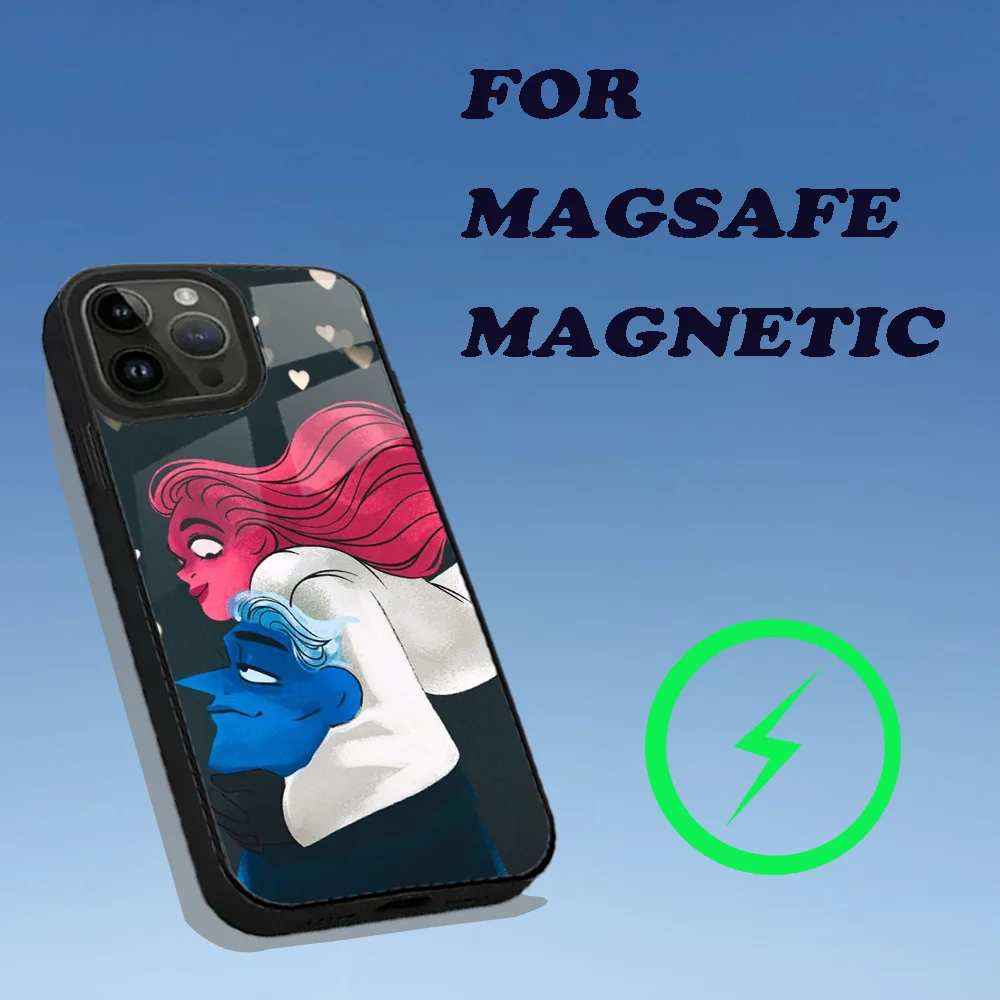 Lore O-Olympus Phone Case For iPhone 16 15 14 13 12 11 Plus Pro Max Mini Magsafe Magnetic Wireless Charging