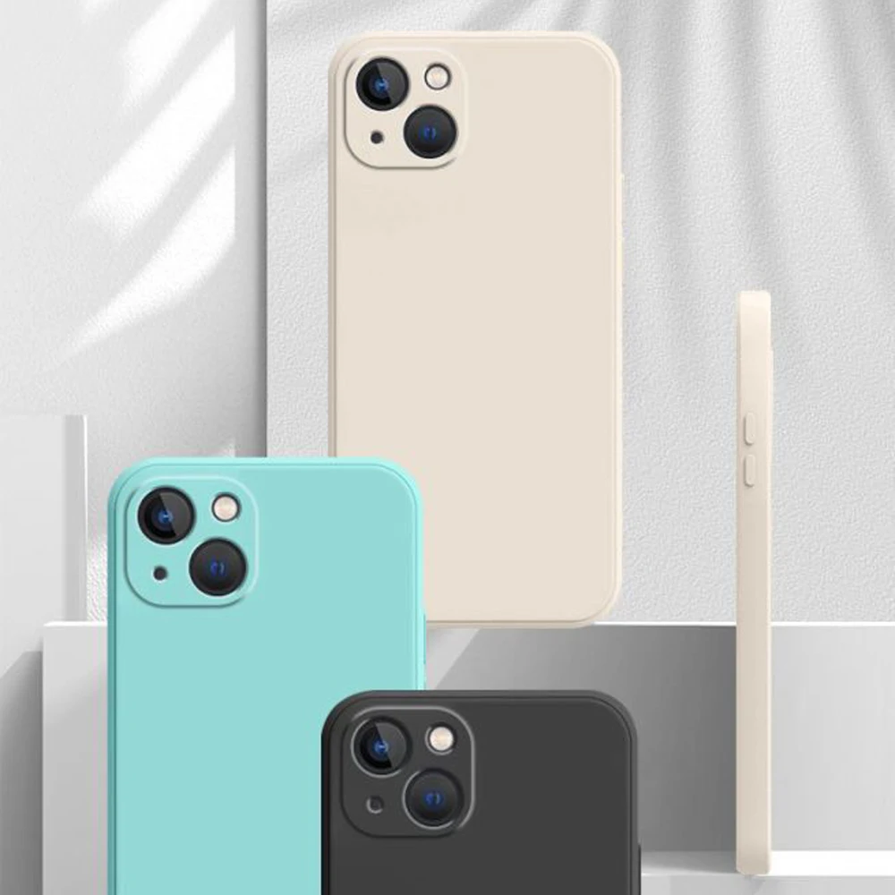 Чехол для телефона Huawei Enjoy20 Pro, жидкий силикагель для EnjoyZ, защитный чехол с прямыми краями, приятный на ощупь чехол для телефона