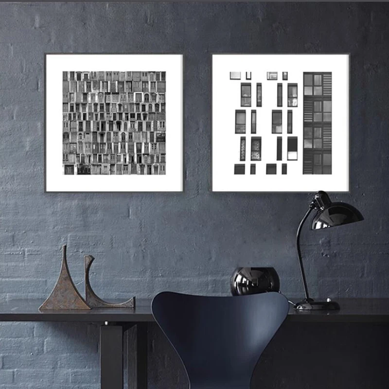 

Black and White Architectural Posters, Artistic Abstract Canvas Paintings, Landscape Printing Murals, Hanging Paintings of Resta