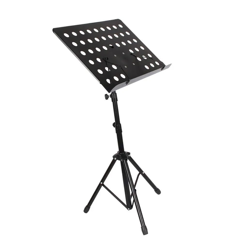 

Music Stand , Collapsible Professional Sheet Tripod w/ Clip Holder