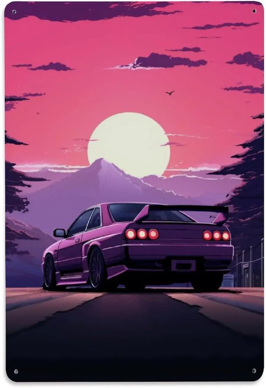 1p металлические жестяные знаки винтажные алюминиевые постеры ретро японский