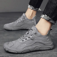shoes man sneakers gray cloth shoes comfortable light work shoes breathable canvas shoes fashion walking shoes trend sport shoes