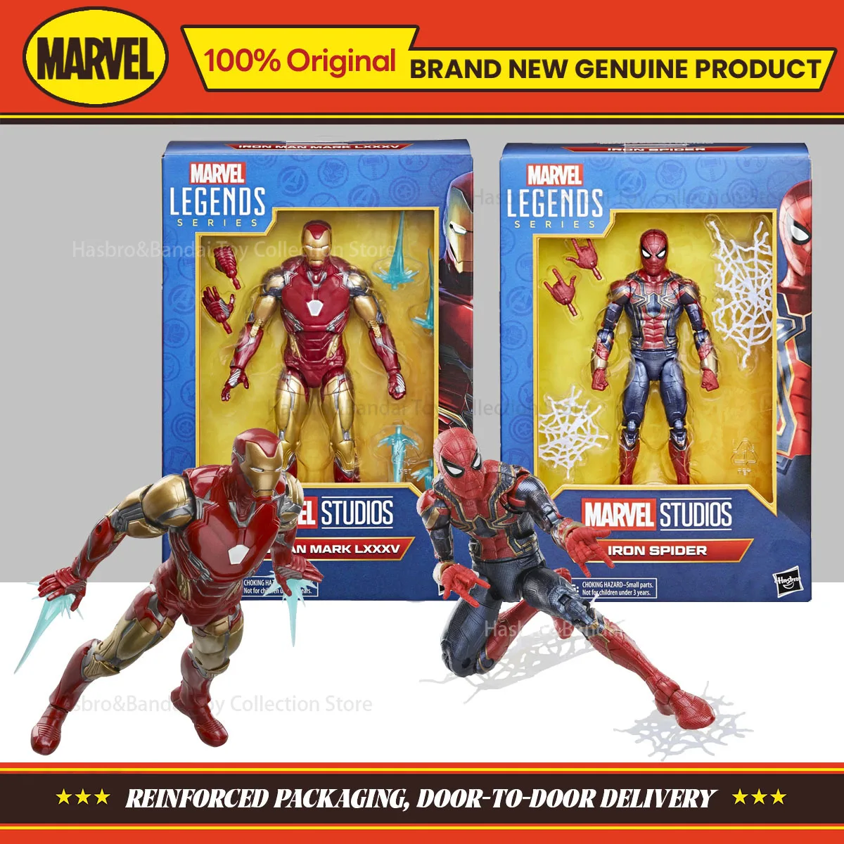 Фото В наличии: Коллекционная фигурка Hasbro Marvel Legends Series Iron Spider & Iron Man Mark LXXXV, 6 дюймов, оригинальная модель, подарок №1
