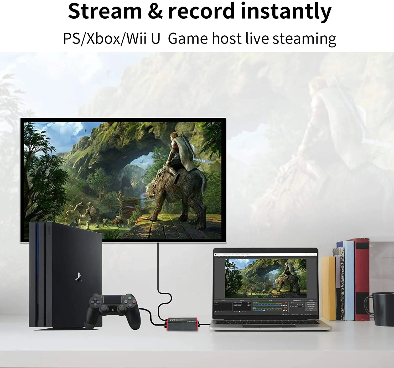 Карта видеозахвата USB 1080p 60 кадров в секунду для PS5 PS4 Switch Wii U DSLR Xbox to OBS XSplit Twitch Youtube